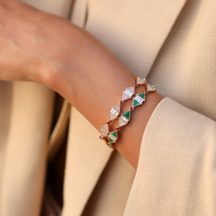 Infinite Colors Rose Gold Bangle