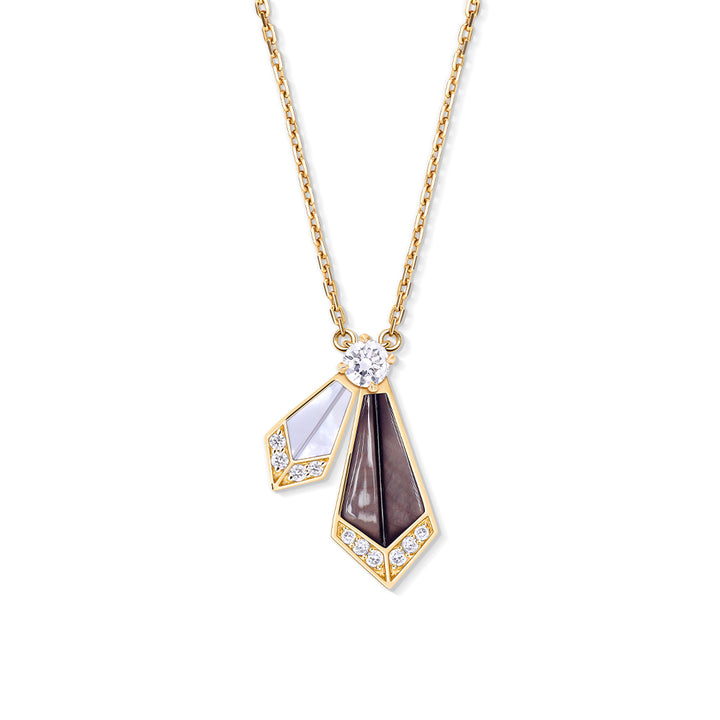 Desert Rose Yellow Gold Small Necklace