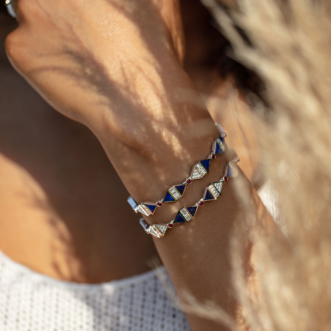 Infinite Colors White Gold Bangle