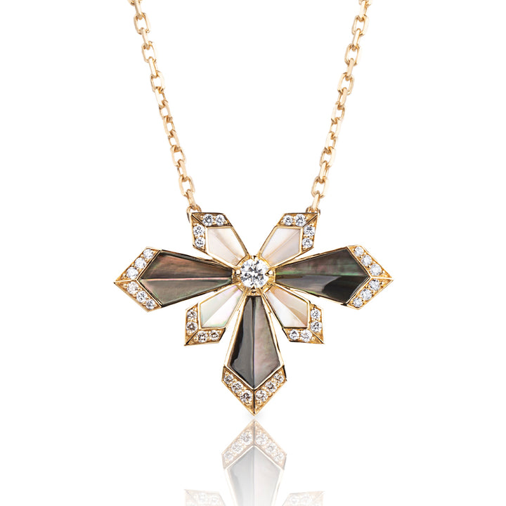 Desert Rose Yellow Gold Medium Necklace