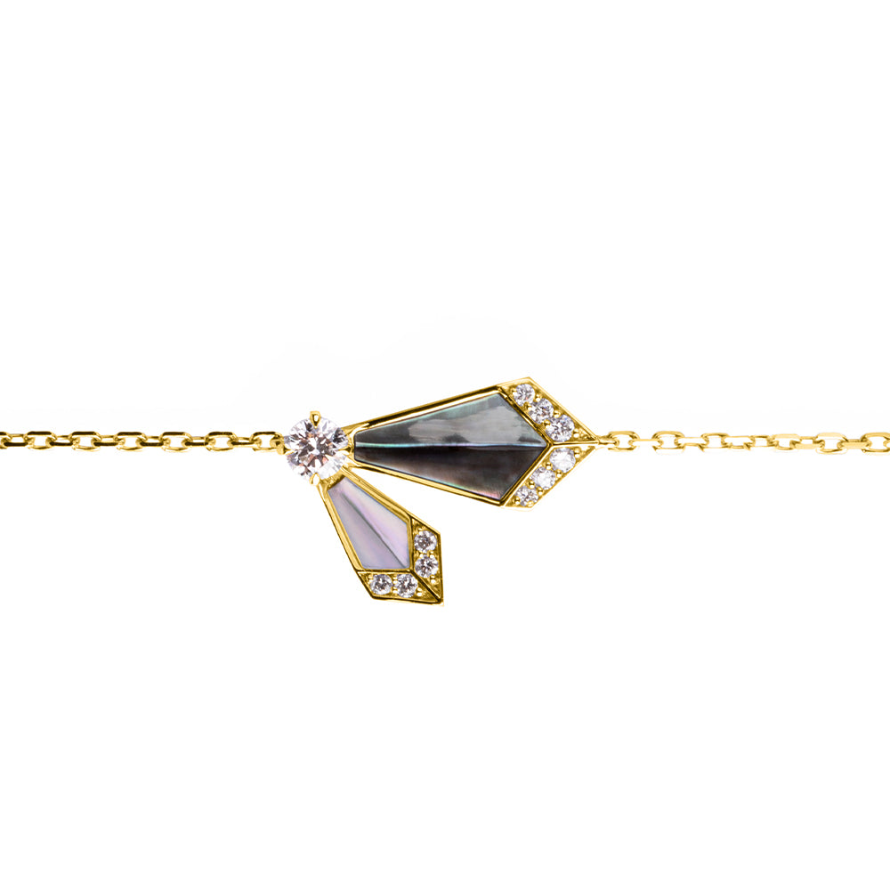 Desert Rose Yellow Gold Small Bracelet