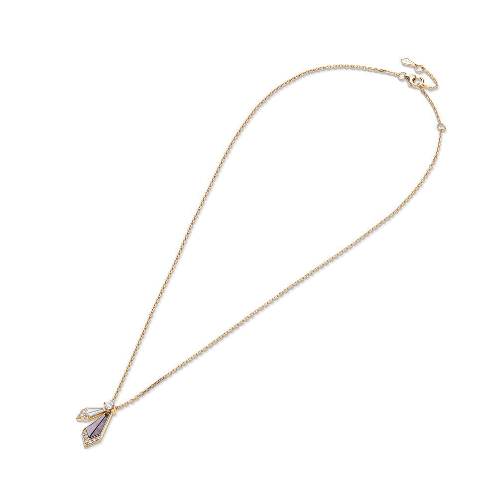 Desert Rose Yellow Gold Small Necklace
