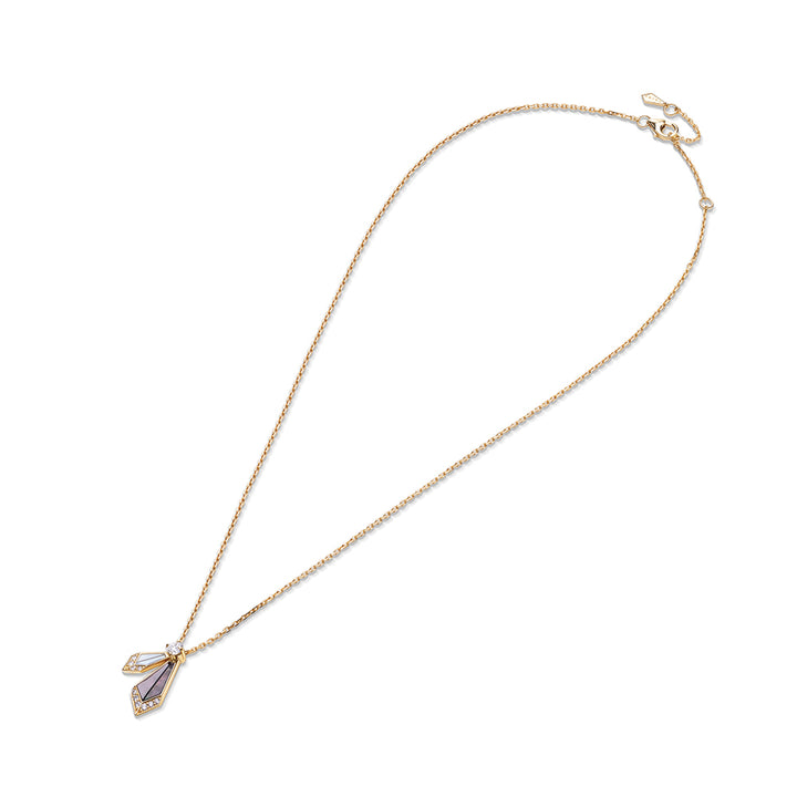 Desert Rose Yellow Gold Small Necklace
