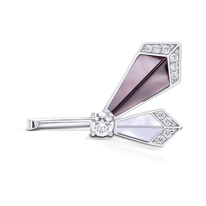 Desert Rose White Gold Small Ring