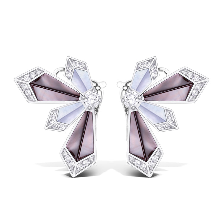 Desert Rose Earring White Gold