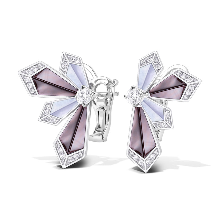 Desert Rose Earring White Gold
