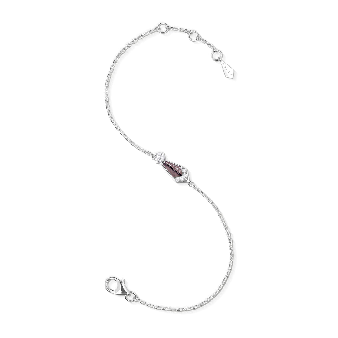 Desert Rose White Gold Mini Bracelet