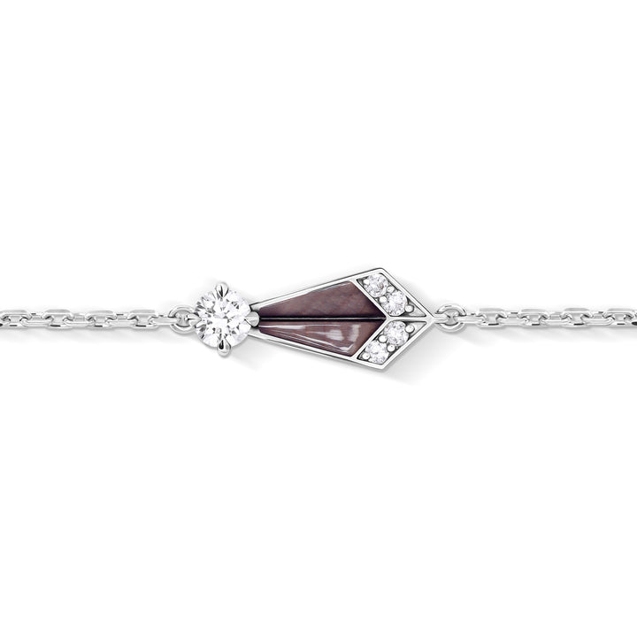 Desert Rose White Gold Mini Bracelet