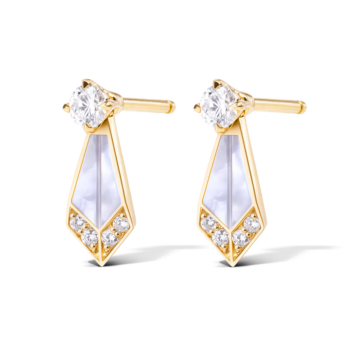 Desert Rose Mini Earring Yellow Gold