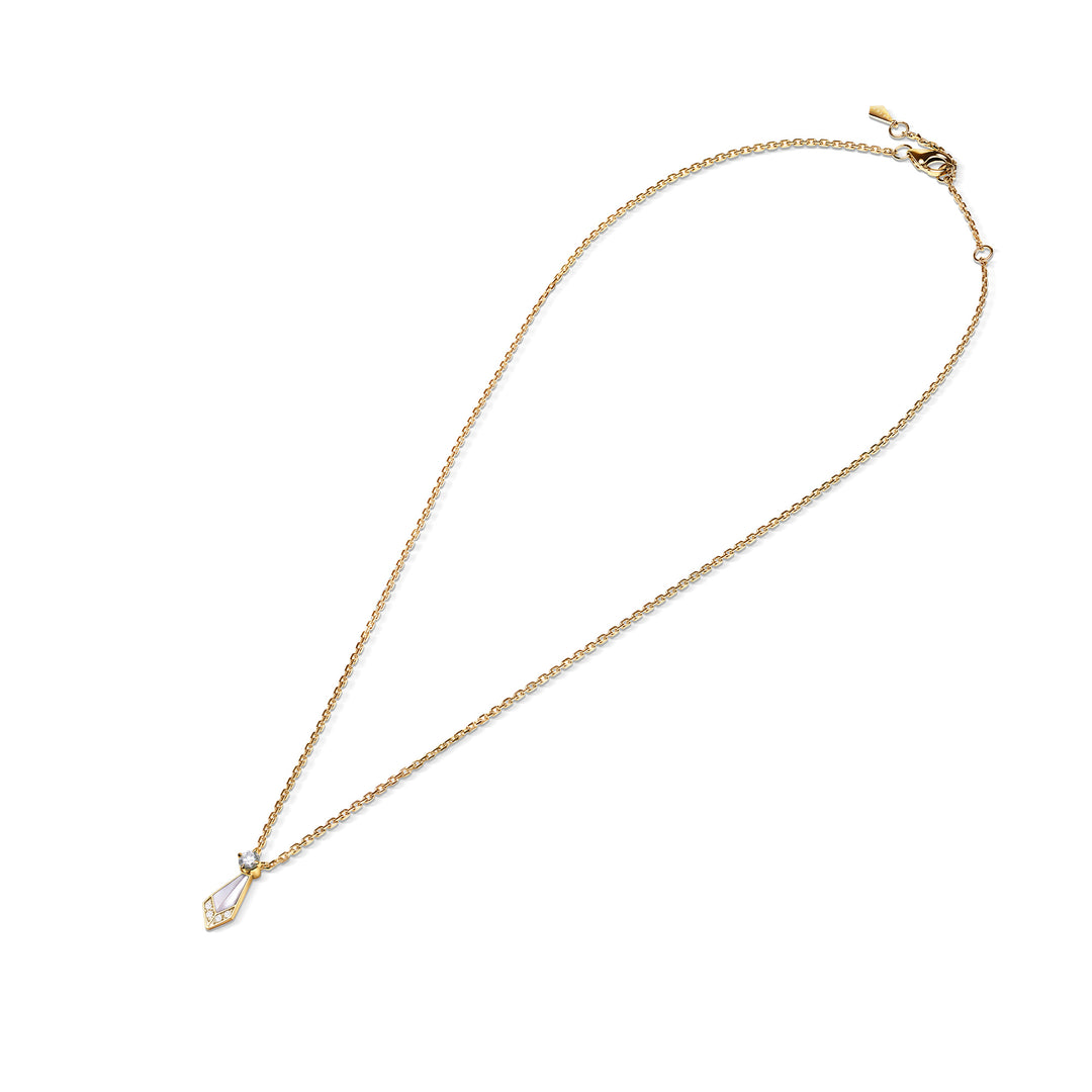 Desert Rose Yellow Gold Mini Necklace