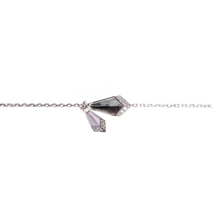 Desert Rose White Gold Small Bracelet