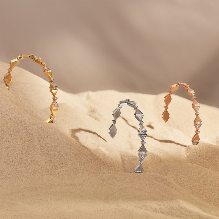 Infinite Goldens White Gold Bangle