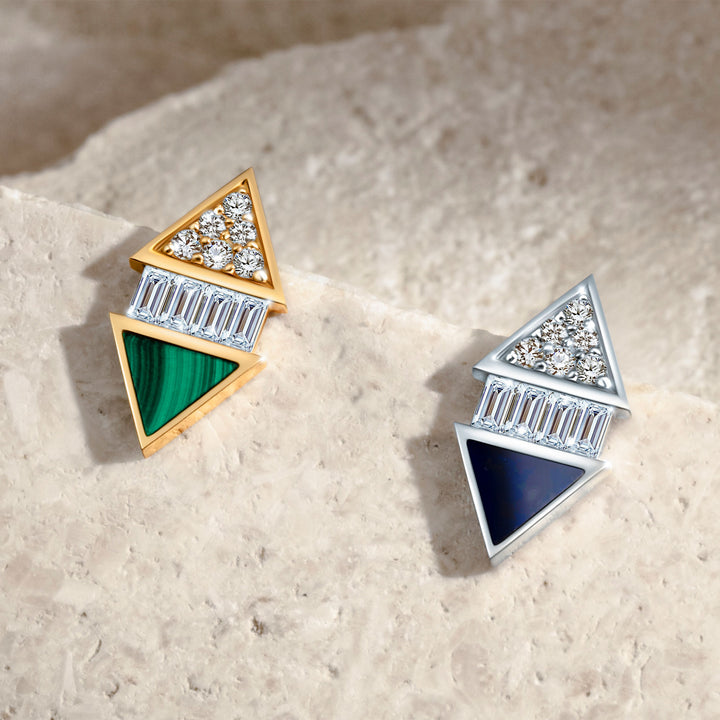 Infinite Stud Yellow Gold Earring