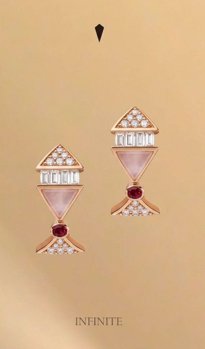 Infinite Colors Rose Gold Hoop Earring