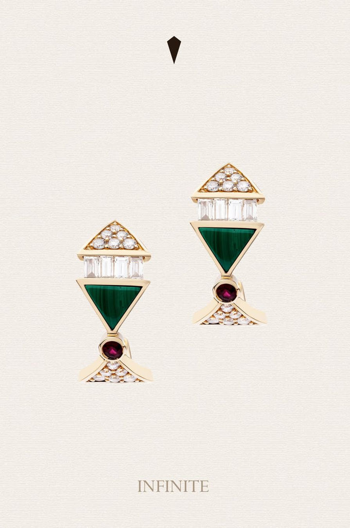 Infinite Colors Yellow Gold Hoop Earring