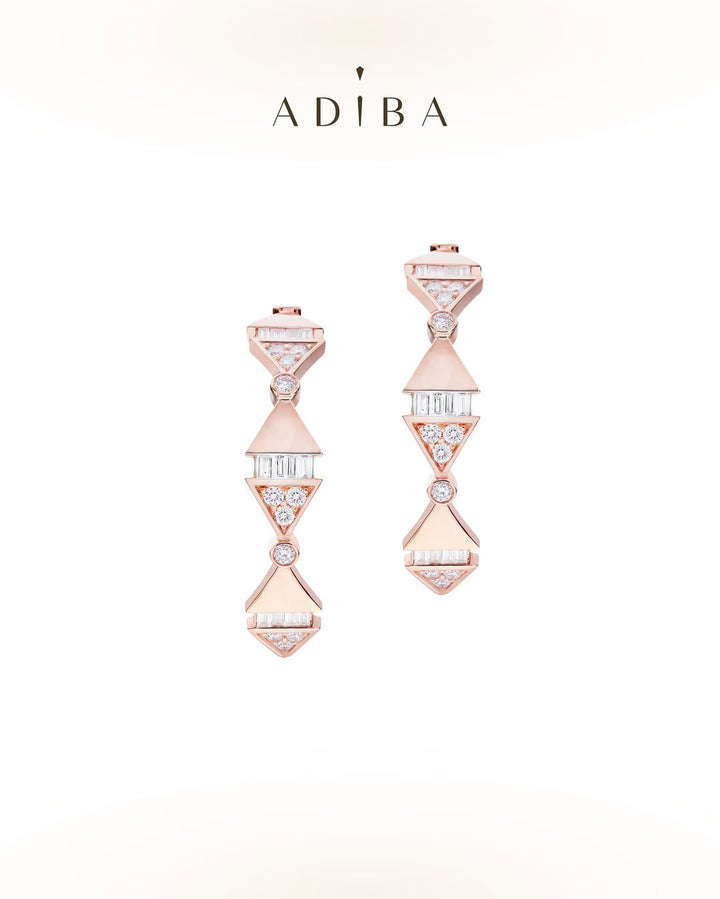Infinite Golden Rose Gold Medium Hoop Earring