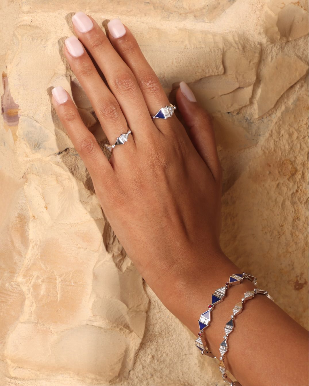 Infinite Colors White Gold Bangle
