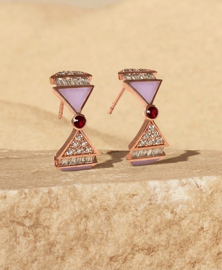 Infinite Colors Rose Gold Hoop Earring