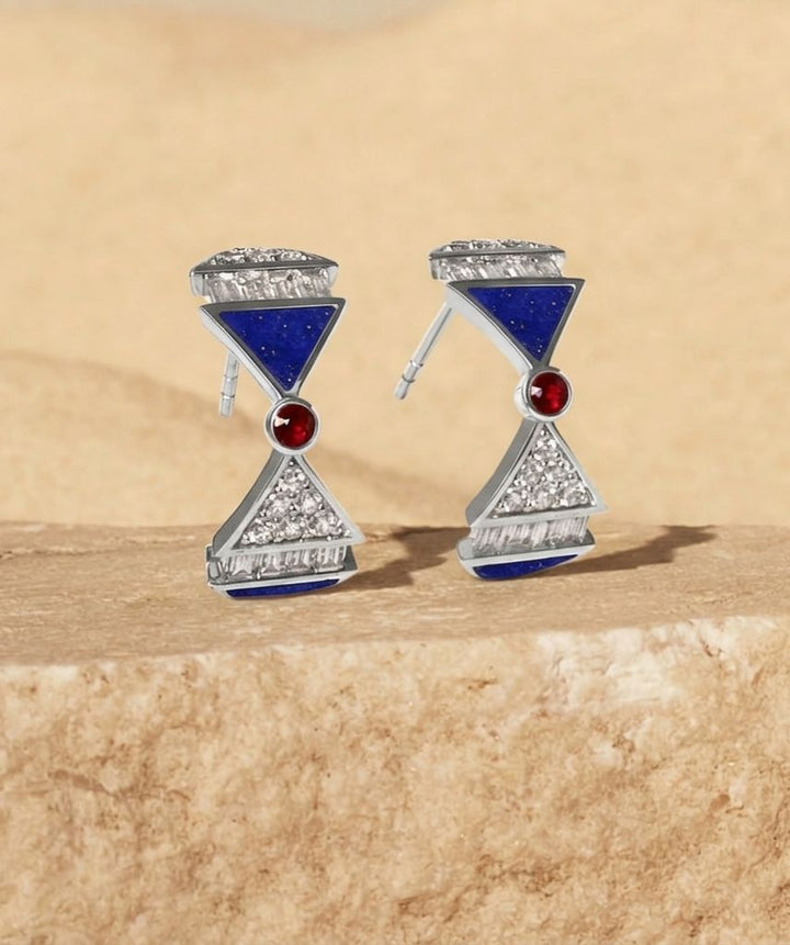 Infinite Colors White Gold Hoop Earring