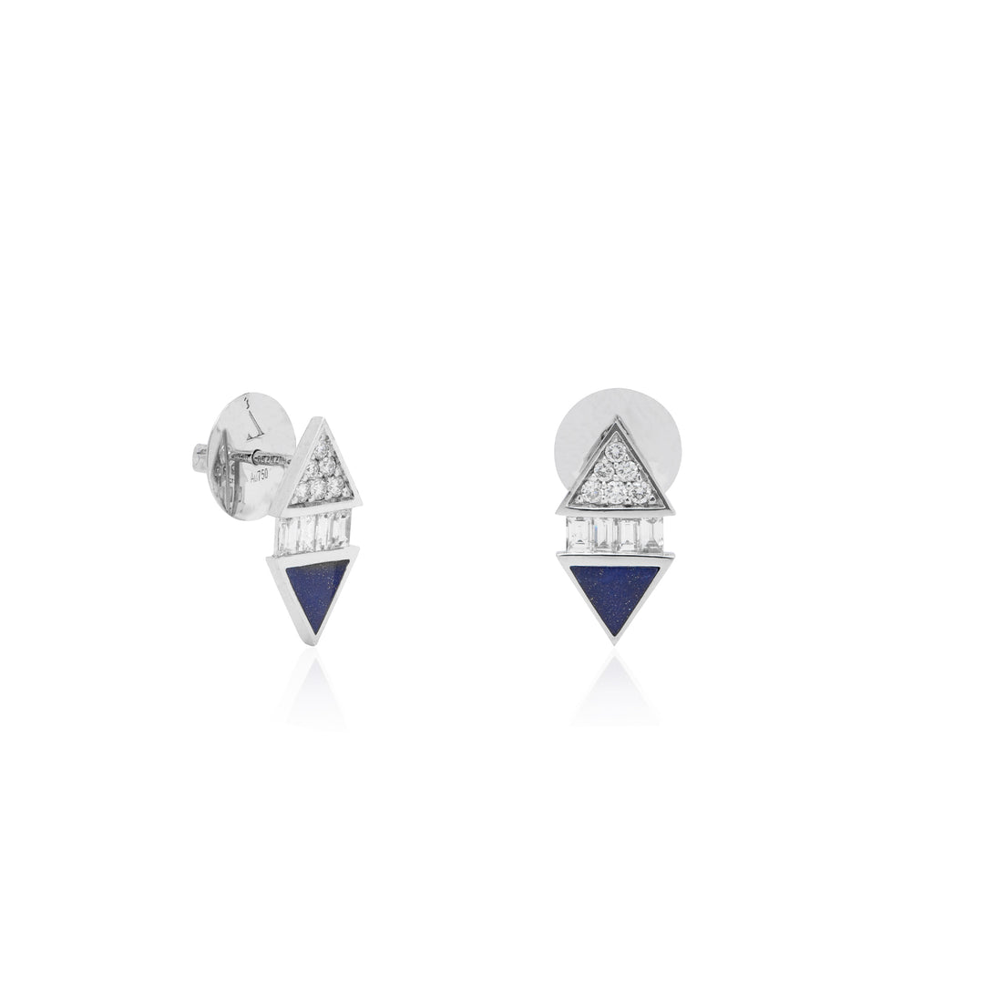 Infinite Stud White Gold Earring