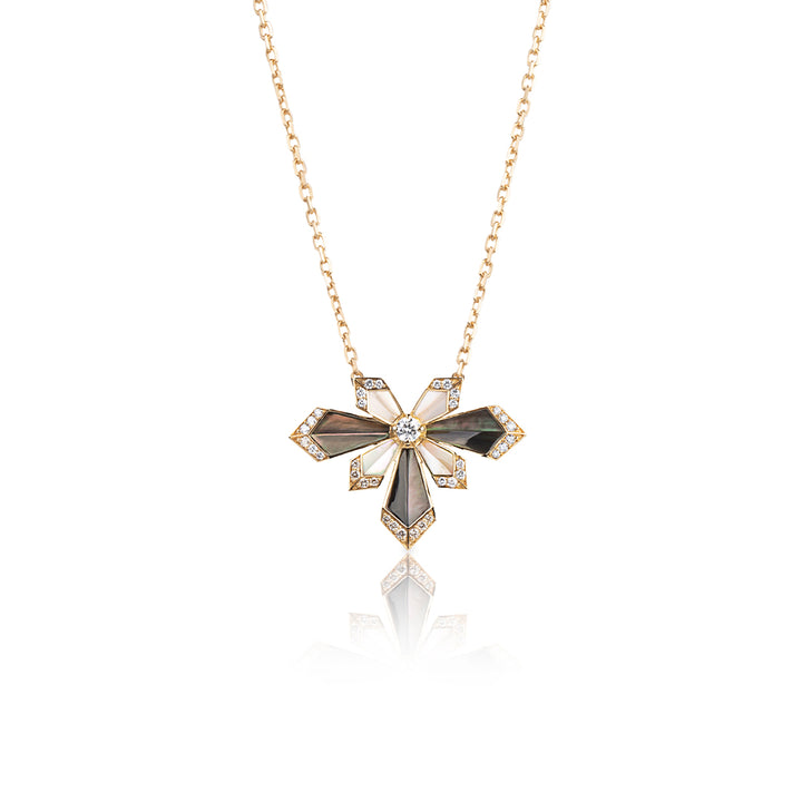 Desert Rose Yellow Gold Medium Necklace
