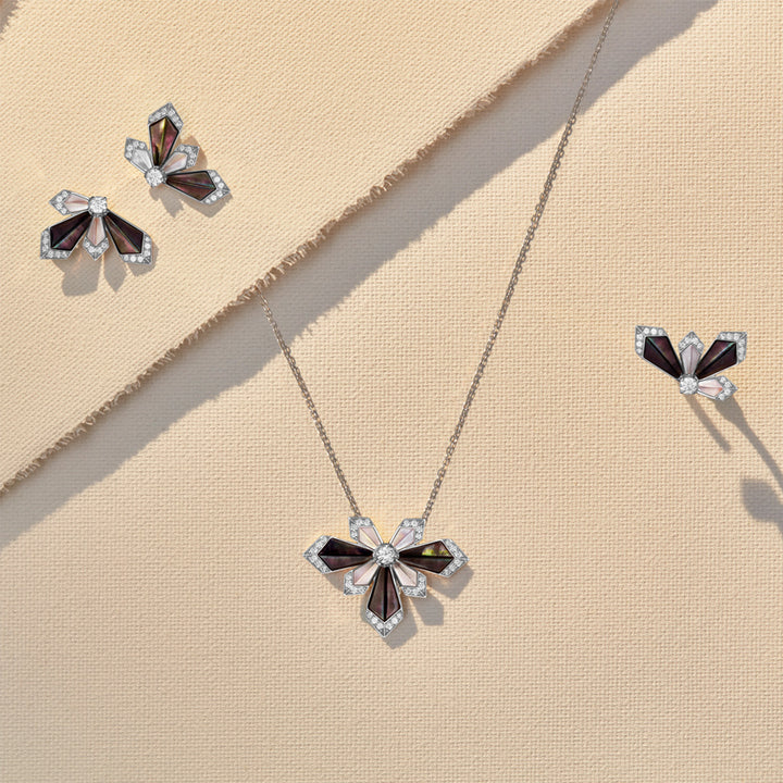 Desert Rose White Gold Medium Ring