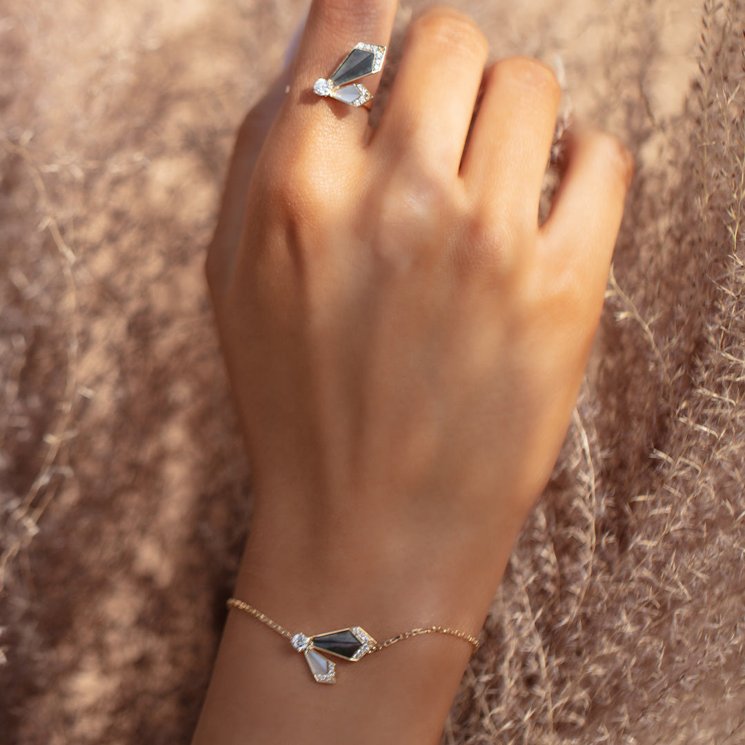 Desert Rose Yellow Gold Small Bracelet