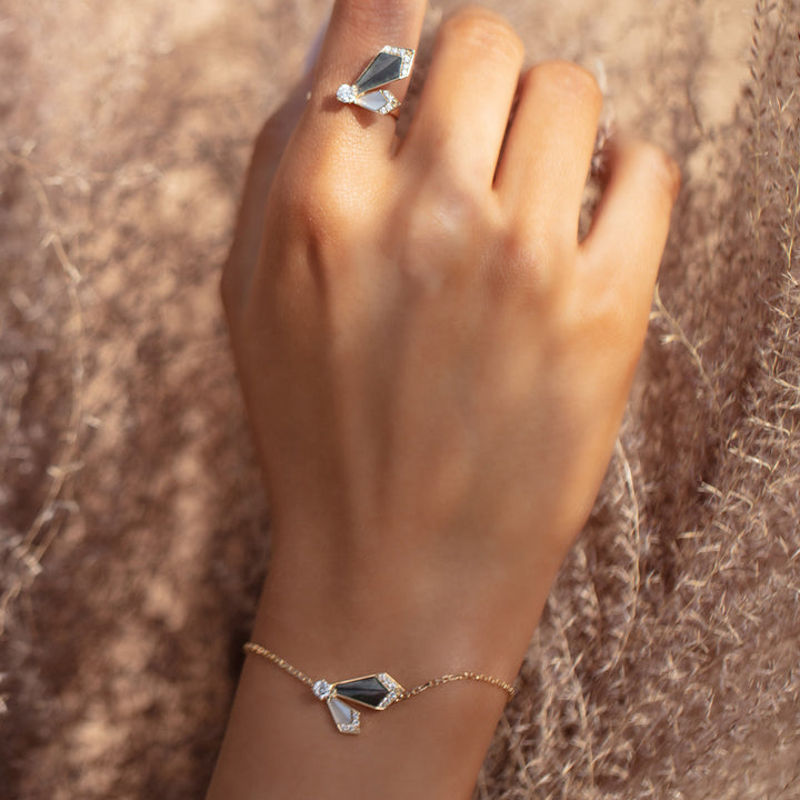 Desert Rose Yellow Gold Small Bracelet