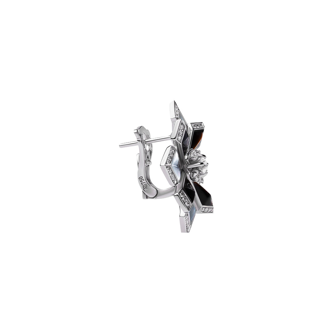 Desert Rose Large Earring White Gold