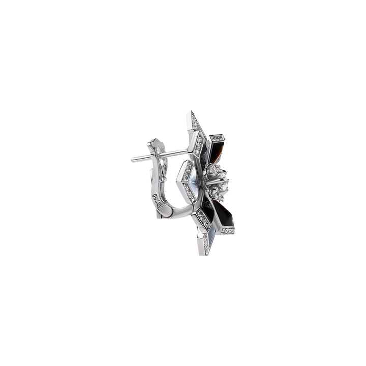 Desert Rose Large Earring White Gold
