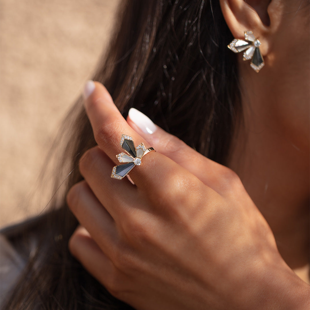Desert Rose Medium Ring Yellow Gold