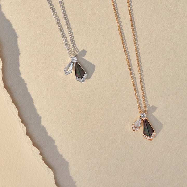 Desert Rose Yellow Gold Small Necklace
