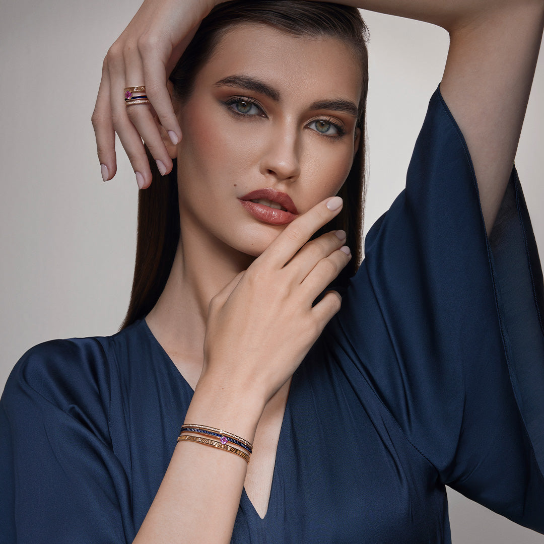 Luminous Rose Gold Bangle