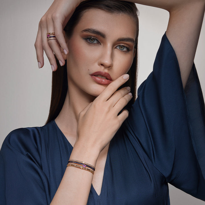 Luminous Rose Gold Bangle