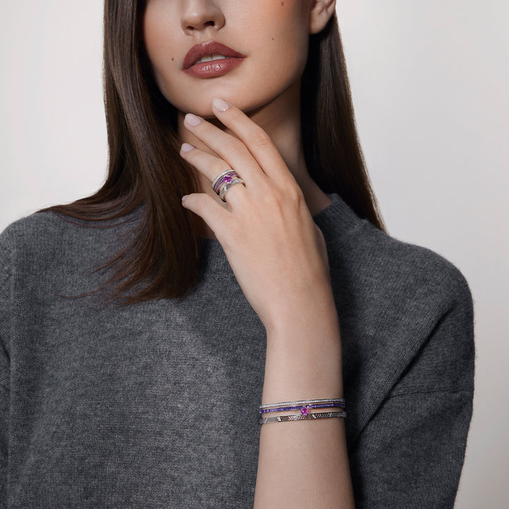 Luminous White Gold Ring