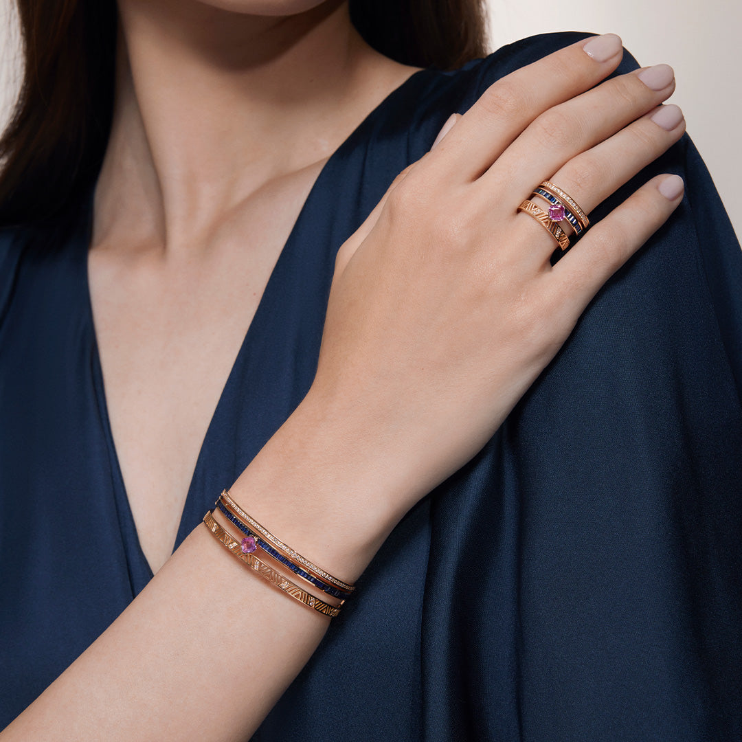 Luminous Rose Gold Bangle