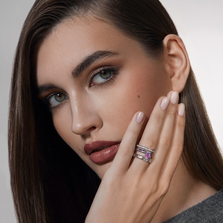 Luminous White Gold Ring