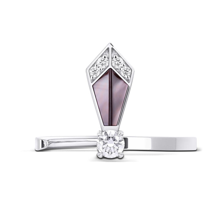 Desert Rose White Gold Mini Ring