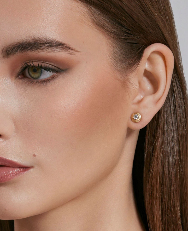 Aurora Stud Earring Yellow Gold