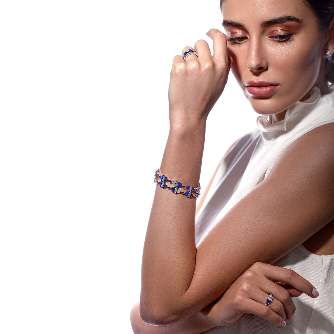 Infinite Colors White Gold Bangle